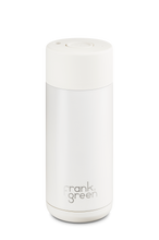 Load image into Gallery viewer, Frank Green Ceramic Reusable Bottle with Push Button Lid 475ml 16oz) - Cloud White