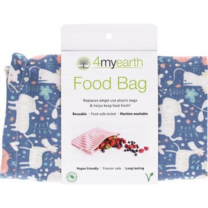 4MyEarth Reusable Cotton Food Bag - Animals
