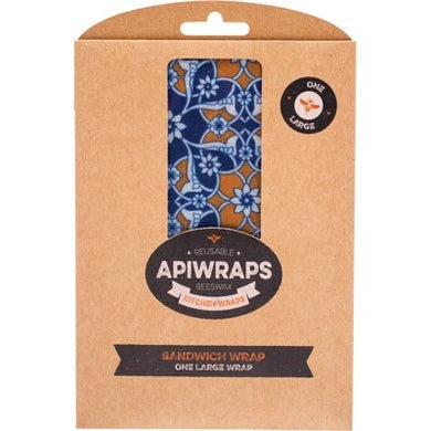 Apiwraps Reusable Beeswax Wrap - Sandwich (1 Pack)