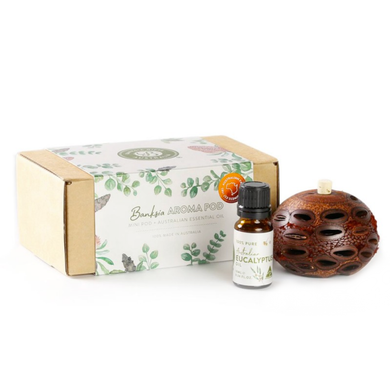Banksia Gifts Gift Box Set - Mini Aroma Pod with Eucalyptus Oil