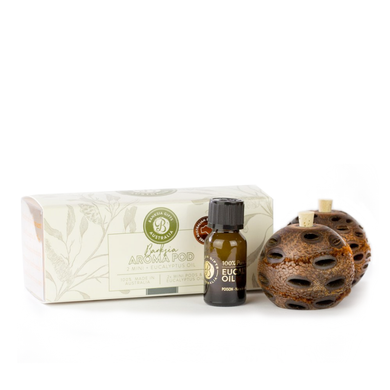 Banksia Gifts Gift Box Set - Double Mini Aroma Pods with Eucalyptus Oil (2 Pack)
