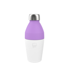 Load image into Gallery viewer, KeepCup Helix Reusable Thermal Bottle &amp; Cup - Medium 530ml/18oz Twilight (Lilac/White)
