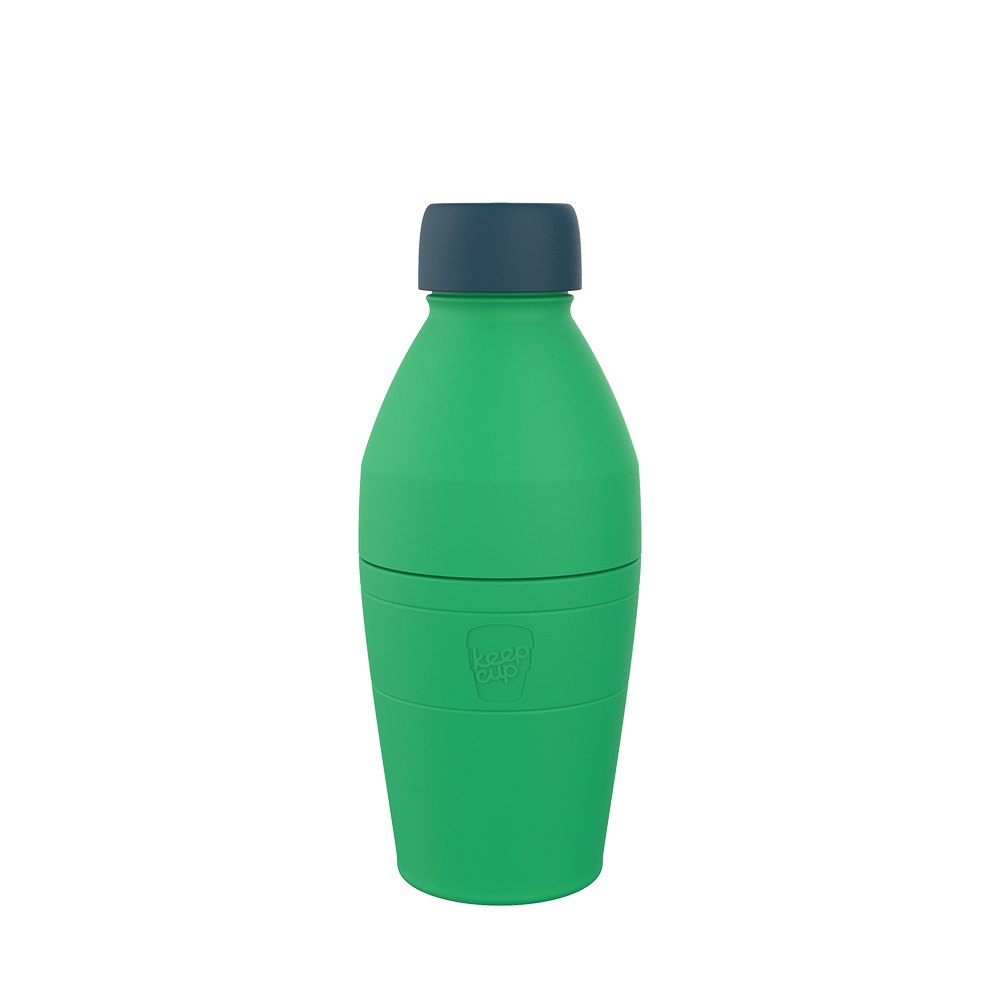 KeepCup Helix Reusable Thermal Bottle & Cup - Medium 530ml/18oz Viridian (Green)