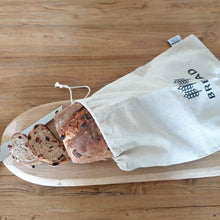 Load image into Gallery viewer, Wombat Reusable Linen Bread Bag