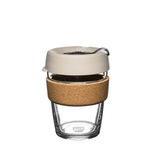 Load image into Gallery viewer, KeepCup Reusable Coffee Cup - Brew Glass &amp; Cork - Medium 12oz Taupe (Filter)