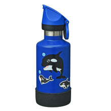 Load image into Gallery viewer, Cheeki Insulated Kids Drink Bottle (400ml) - Orca