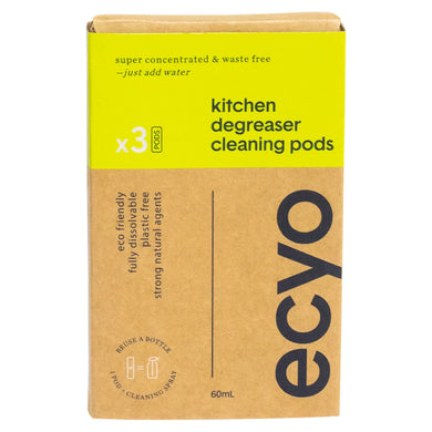 Ecyo Cleaning Pods - Kitchen Degreaser (3 Pack)