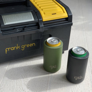 Frank Green 3-in-1 Insulated Stubby Holder & Tumbler with Lid 425ml (15oz) - Khaki Green Duo (2 Pack)