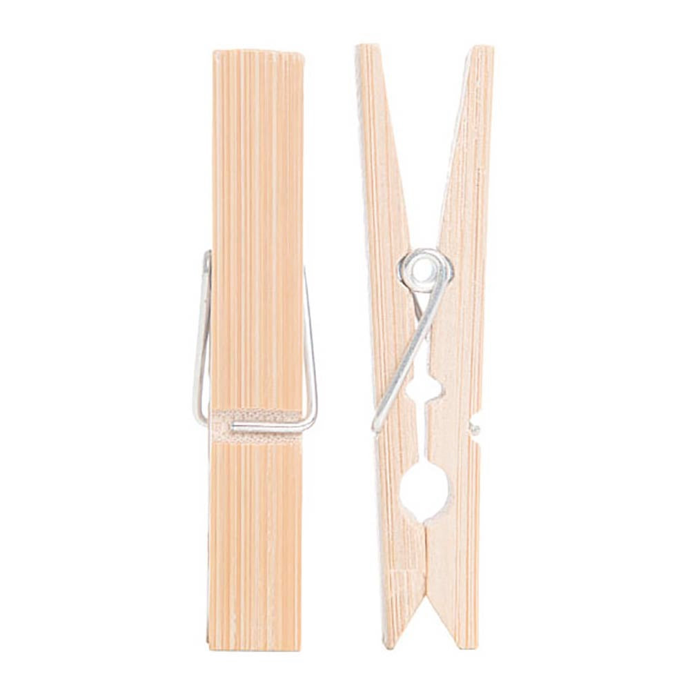 Bamboo Clothes Pegs (20 Pack)-kitchen-MintEcoShop