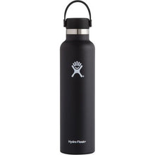 Load image into Gallery viewer, Hydro Flask Insulated Stainless Steel Drink Bottle (709ml) - Standard Mouth Black