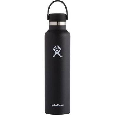 Hydro Flask Insulated Stainless Steel Drink Bottle (709ml) - Standard Mouth Black