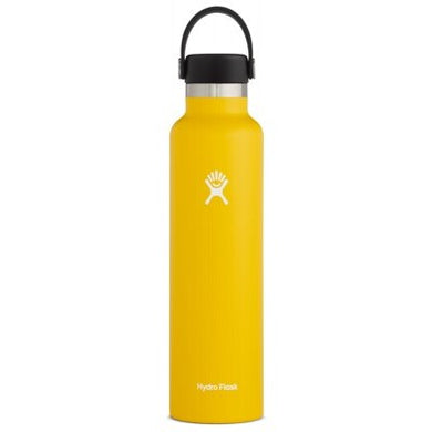 Hydro Flask Insulated Stainless Steel Drink Bottle (709ml) - Standard Mouth Sunflower
