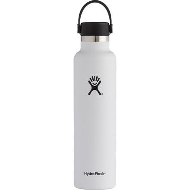 Hydro Flask Insulated Stainless Steel Drink Bottle (709ml) - Standard Mouth White
