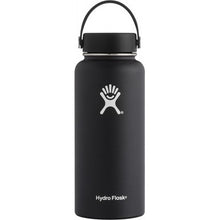 Load image into Gallery viewer, Hydro Flask Insulated Stainless Steel Drink Bottle (946ml) - Wide Mouth Black