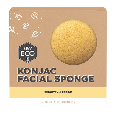 Ever Eco Konjac Facial Sponge - Turmeric Infused