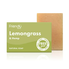 Load image into Gallery viewer, Friendly Soap Lemongrass and Hemp Natural Soap Bar