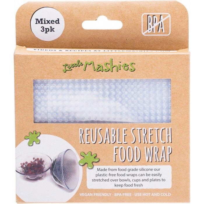Little Mashies Reusable Stretch Food Wrap (3 Pack)