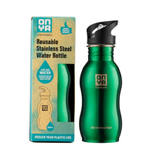 Load image into Gallery viewer, Onya Stainless Steel Drink Bottle (500ml) - Green