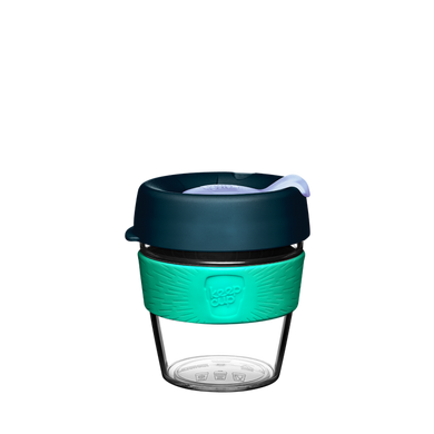 KeepCup Reusable Coffee Cup - Original Clear - Small 8oz  Green (Eventide)