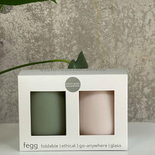 Load image into Gallery viewer, Porter Green Fegg Unbreakable Foldable Silicone Tumblers - Oxford (Moss &amp; Stone)