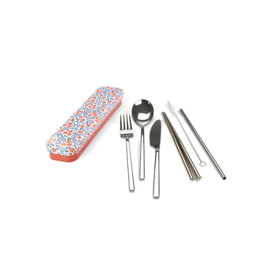 RetroKitchen Carry Your Cutlery Travel Set - Blossom