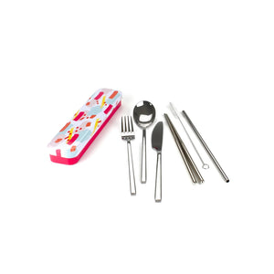 RetroKitchen Carry Your Cutlery Travel Set - Colour Splash