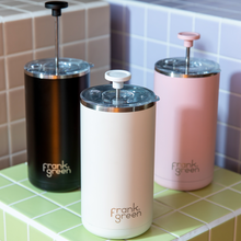 Load image into Gallery viewer, Frank Green Ceramic Insulated French Press Coffee Plunger 475ml (16oz) - Blushed Pink