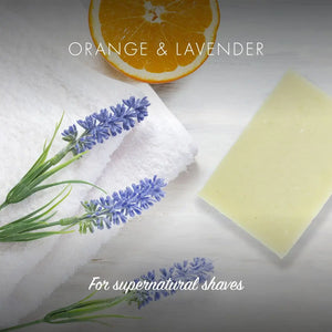 Friendly Soap Orange and Lavender Shaving Bar