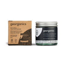 Load image into Gallery viewer, Georganics Natural Toothpaste Powder - Activated Charcoal (60ml)