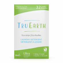 Load image into Gallery viewer, Tru Earth Laundry Detergent Strips - Fragrance Free (32 Pack)