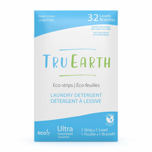 Load image into Gallery viewer, Tru Earth Laundry Detergent Strips - Fresh Linen (32 Pack)