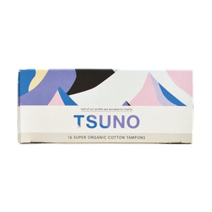 Tsuno Organic Cotton Tampons - Super (16 Pack)