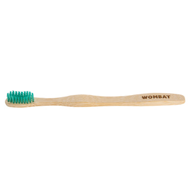 Wombat Adult Bamboo Toothbrush - Green