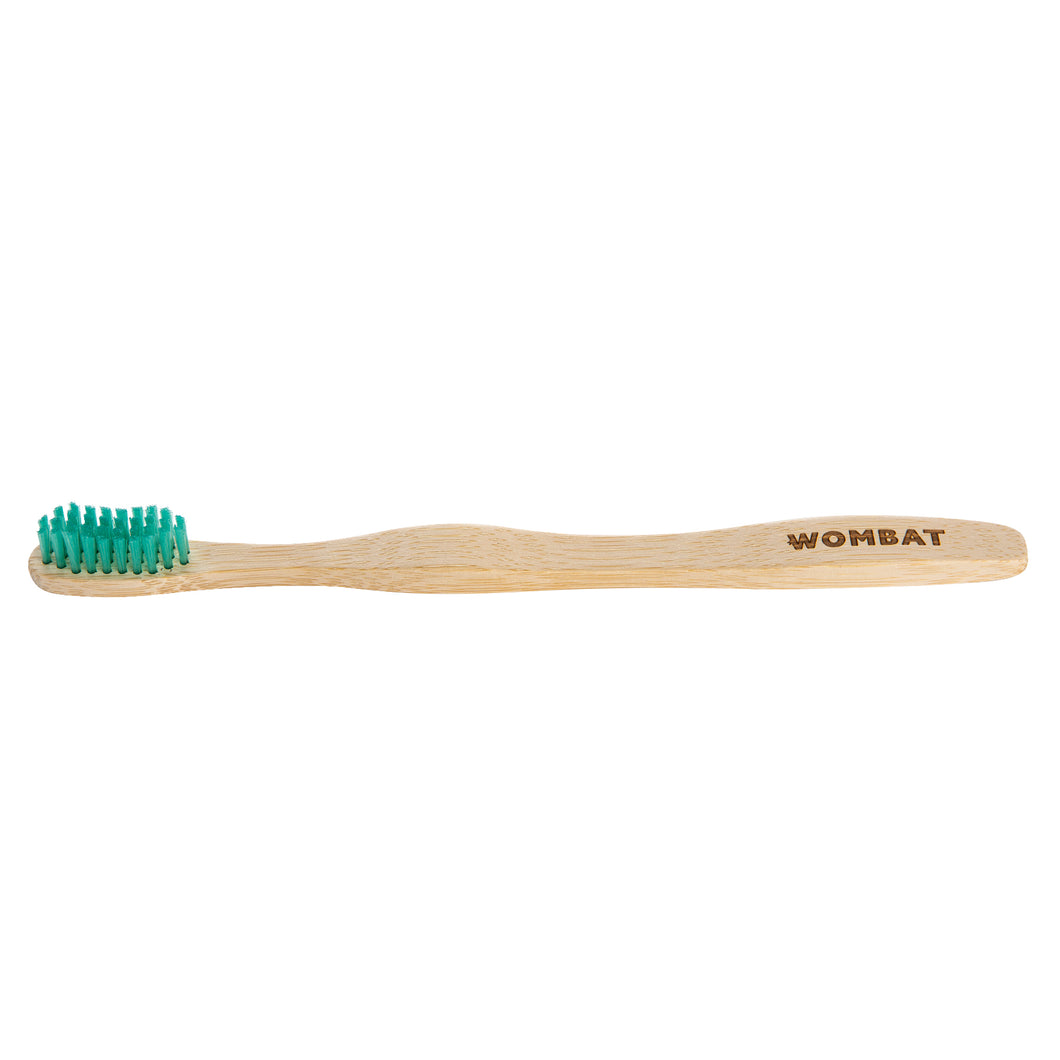 Wombat Adult Bamboo Toothbrush - Green