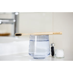 Wombat Bamboo Toothbrush with Charcoal Bristles