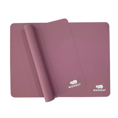 Wombat Reusable Non-Stick Silicone Baking Mats - Pink (2 Pack)