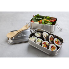 Load image into Gallery viewer, Wombat Stainless Steel Lunch Box - Double Stacker (1340ml)