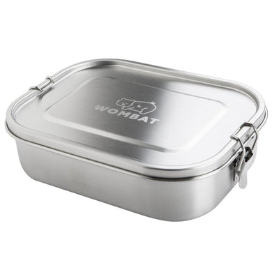 Wombat Stainless Steel Lunch Box with Removable Divider - Large (1400ml)