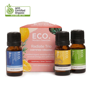 Eco Aroma Essential Oil Trio - Radiate (3 Pack)
