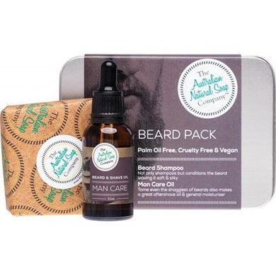ANSC Beard Care Pack with Beard Shampoo Bar & Oil