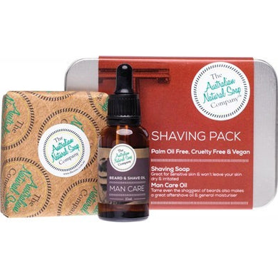 ANSC Shaving Pack with Shaving Soap Bar & Oil