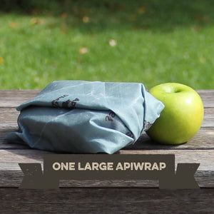 Apiwraps Reusable Beeswax Wraps - The Apiwrap Set (4 Pack - S, M, L, XL)