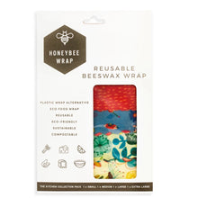 Load image into Gallery viewer, Beeswax Wrap - Kitchen Collection Pack - S, M, L, XL (4 Pack)-kitchen-MintEcoShop