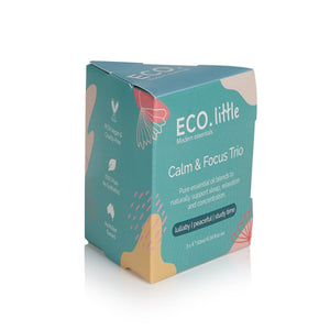 Eco Aroma Essential Oil Trio - Calm & Focus (3 Pack)