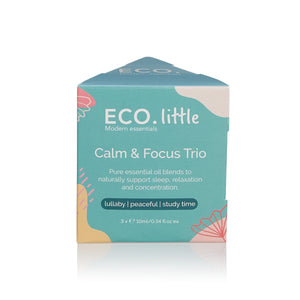 Eco Aroma Essential Oil Trio - Calm & Focus (3 Pack)