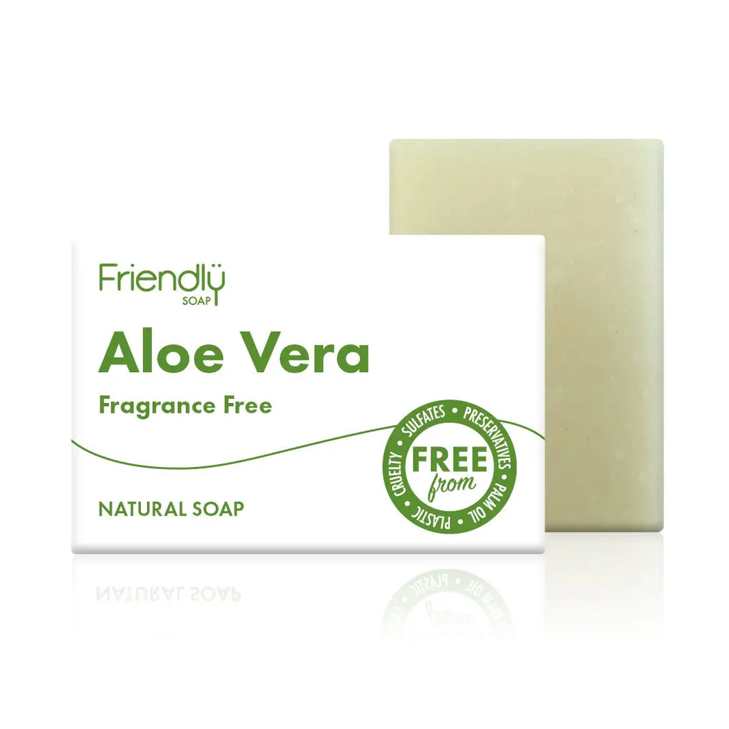 Friendly Soap Aloe Vera Natural Soap (Fragrance-Free)