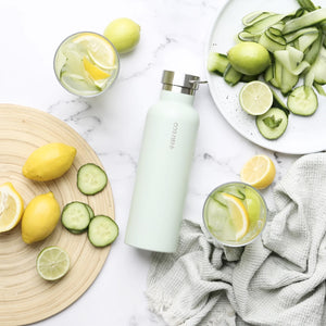 Insulated Stainless Steel Bottle - Sage Green (750ml)-out & about-MintEcoShop