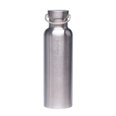 Insulated Stainless Steel Bottle - Brushed Stainless (750ml)-out & about-MintEcoShop