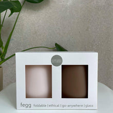 Load image into Gallery viewer, Porter Green Fegg Unbreakable Foldable Silicone Tumblers - Monrovia (Latte &amp; Donkey)