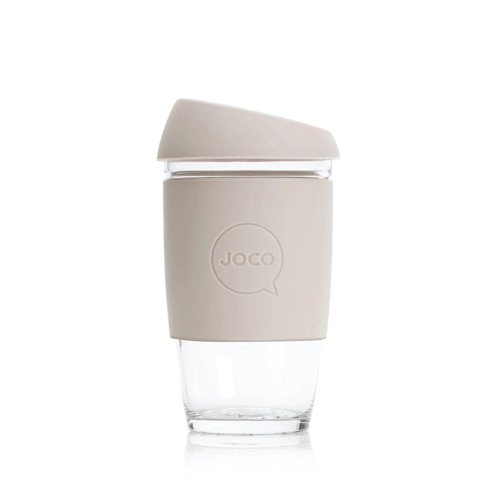 Joco Reusable Glass Coffee Cup X Small 6oz/177ml - Sandstone